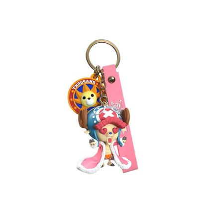 6-8 cm One Piece Monkey D. Luffy and Tony Tony Chopper PVC Keychains: Your Pocket-Sized Piece of the Grand Line