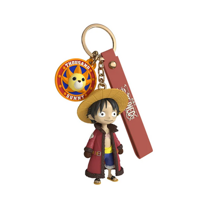 6-8 cm One Piece Monkey D. Luffy and Tony Tony Chopper PVC Keychains: Your Pocket-Sized Piece of the Grand Line