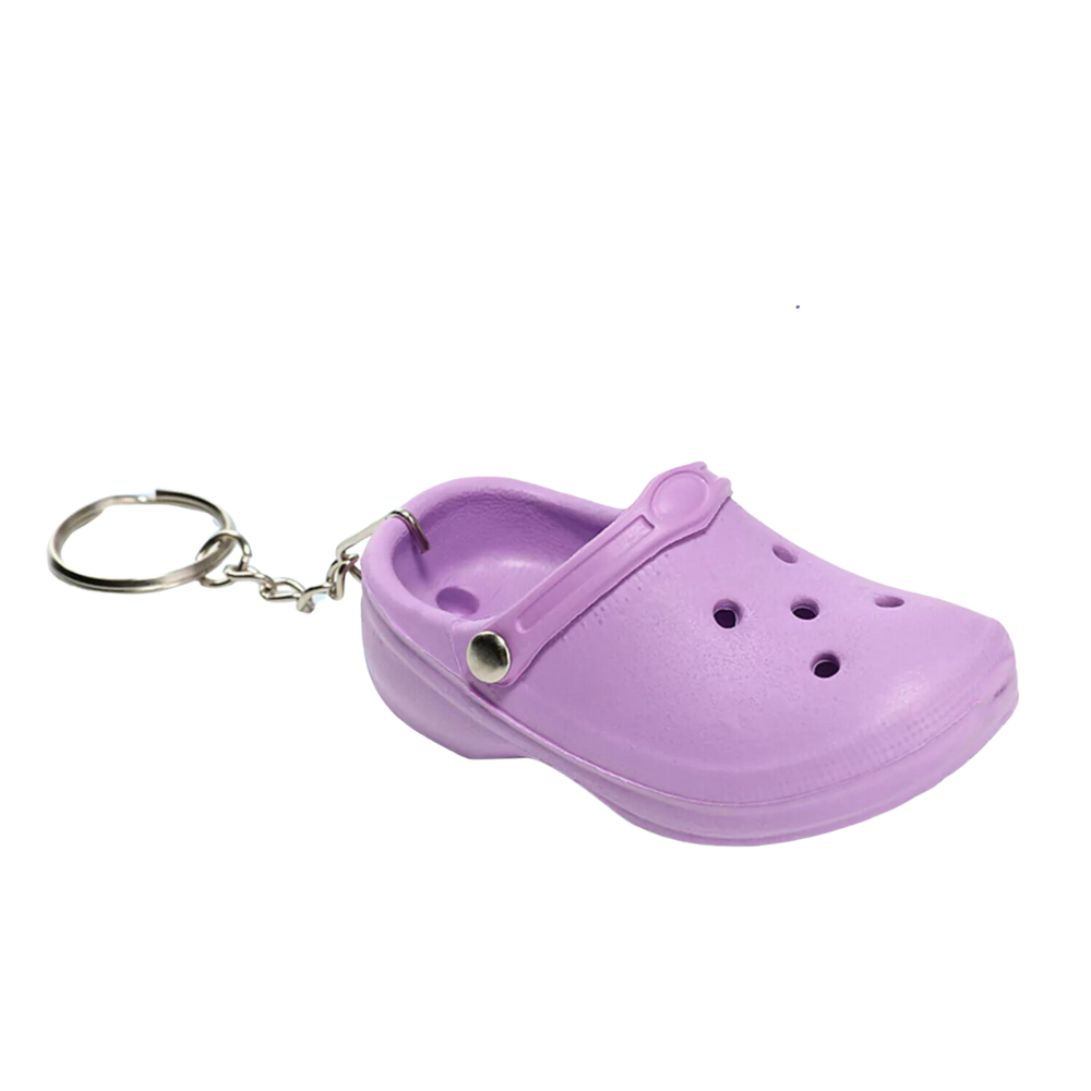 Y2K Nostalgia Mini Crocs Keychains - Pop of Color for Your Keys!