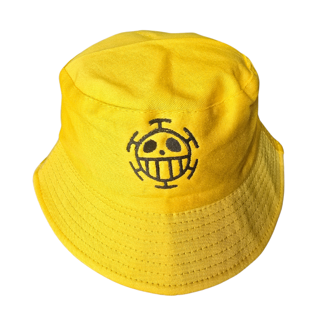 🏴‍☠️ One Piece Inspired Bucket Hats – Zoro, Law, Chopper Pirate Flags