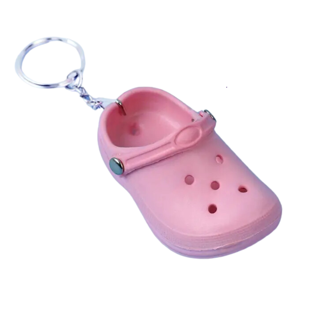 Y2K Nostalgia Mini Crocs Keychains - Pop of Color for Your Keys!