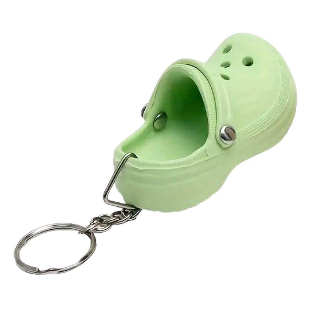 Y2K Nostalgia Mini Crocs Keychains - Pop of Color for Your Keys!