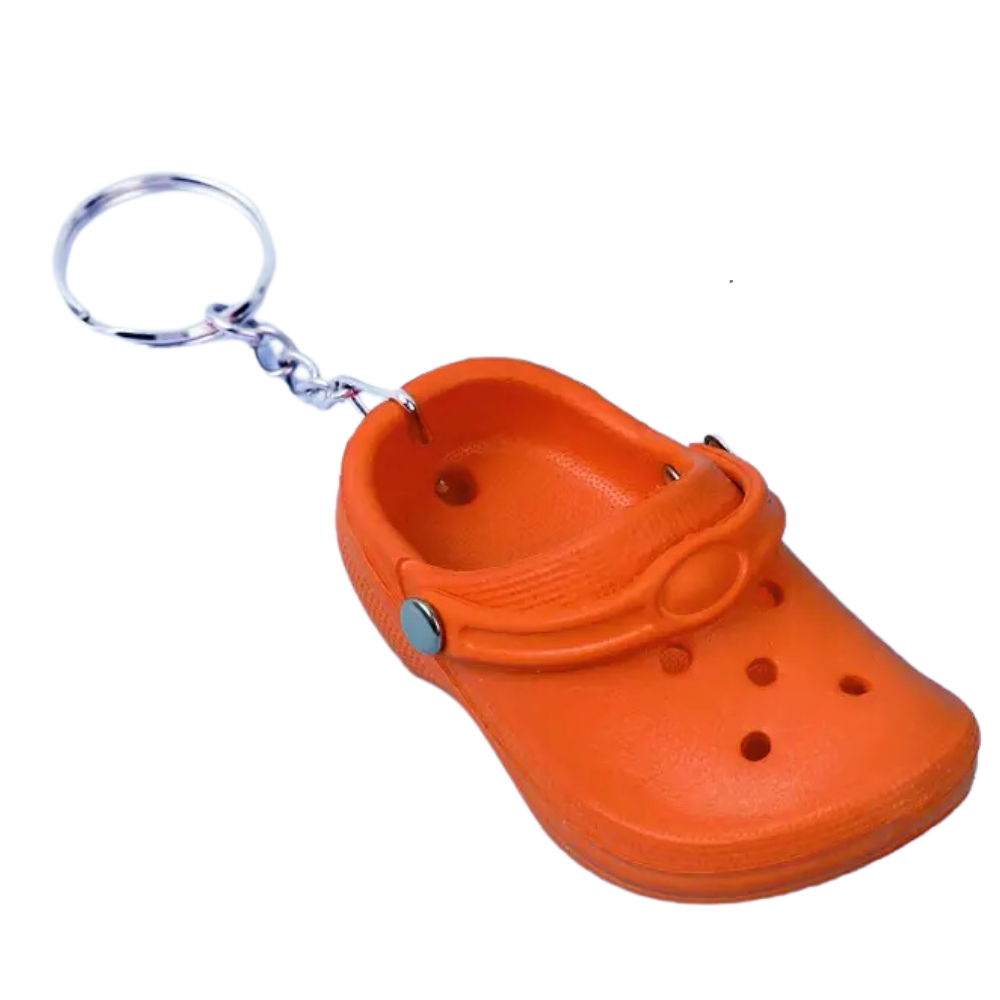 Y2K Nostalgia Mini Crocs Keychains - Pop of Color for Your Keys!