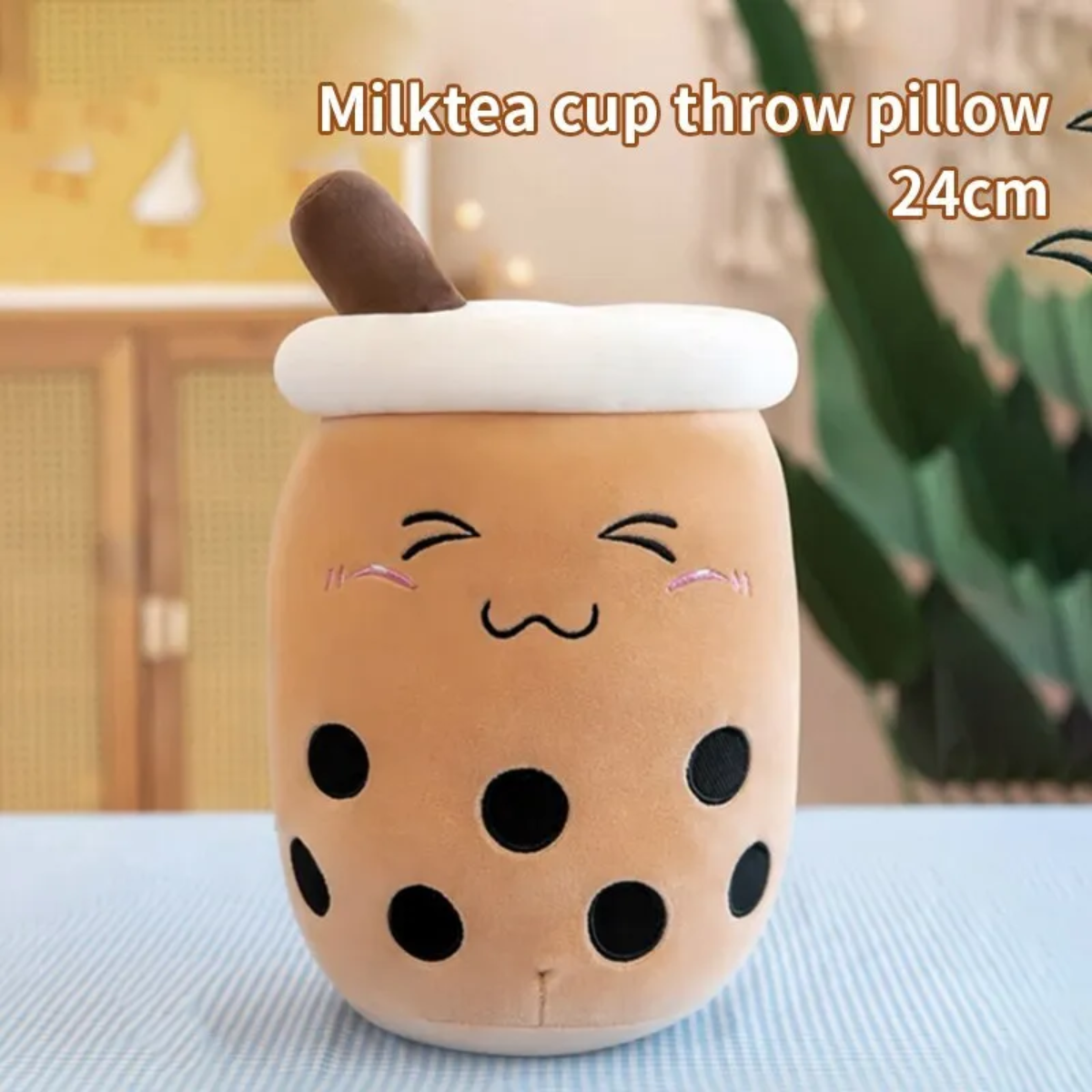 Boba Bubble Tea Bliss Pillow – 24cm of Cuddly, Cheery Comfort!