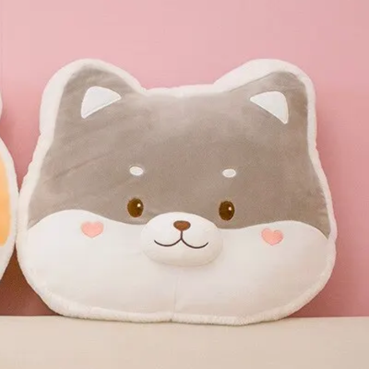 Huggable Companions: Cute Animal Head Plush Pillows