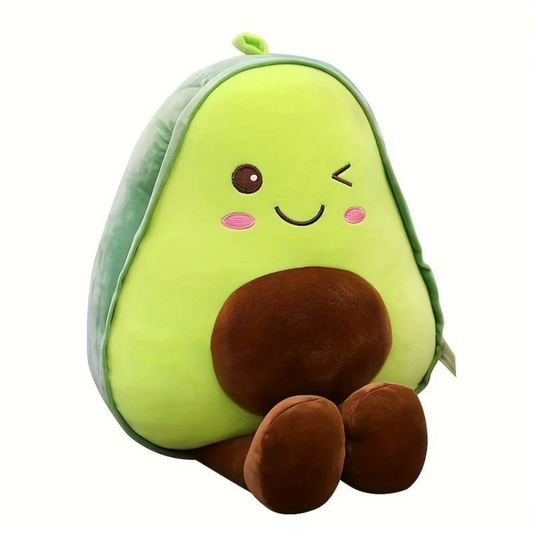 Cuddle-Munch Avocado Plush Pillow – 30cm of Smiling, Squishable Joy!