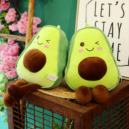 Cuddle-Munch Avocado Plush Pillow – 30cm of Smiling, Squishable Joy!