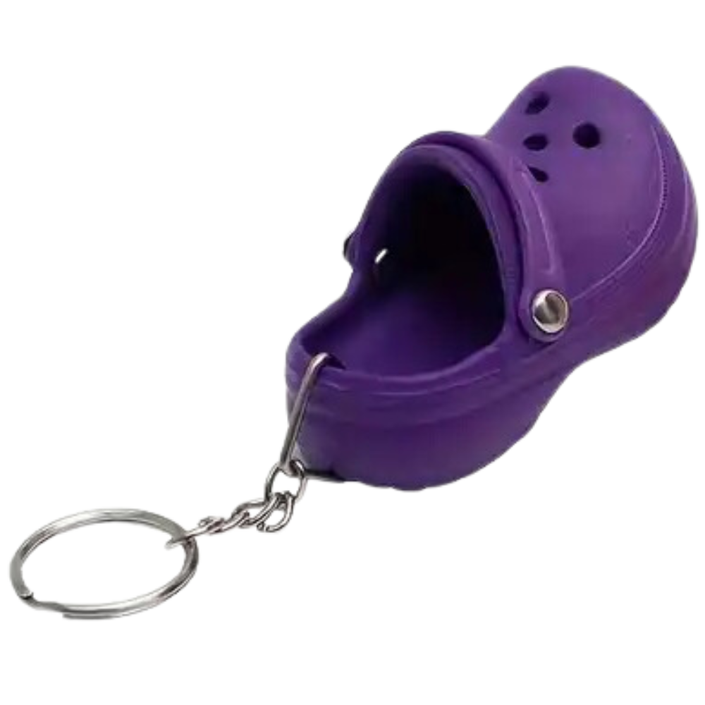 Y2K Nostalgia Mini Crocs Keychains - Pop of Color for Your Keys!