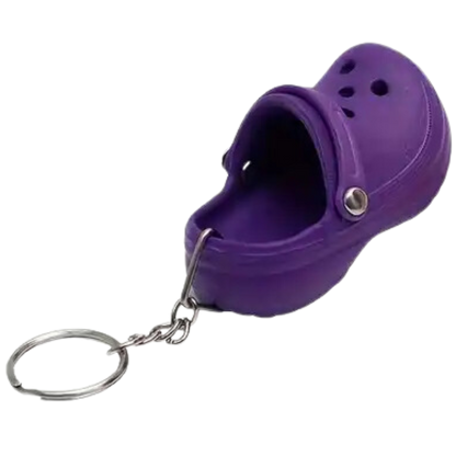 Y2K Nostalgia Mini Crocs Keychains - Pop of Color for Your Keys!