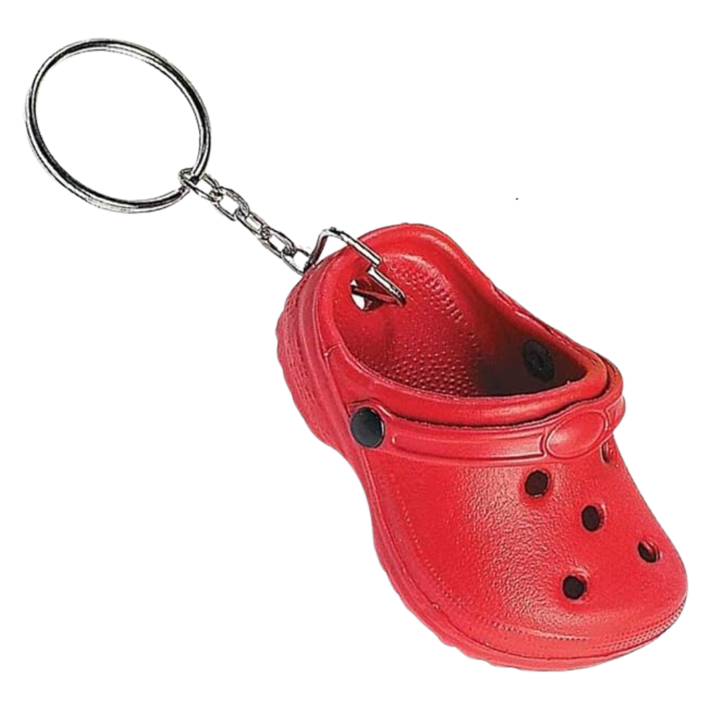 Y2K Nostalgia Mini Crocs Keychains - Pop of Color for Your Keys!