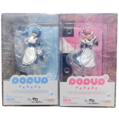 🌸 Re:ZERO POP UP PARADE Ram & Rem Ice Season Figurines ❄️✨