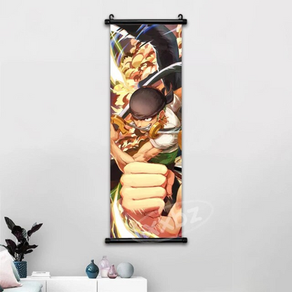 One Piece Hot Blooded Canvas Wall Scroll: Transform Your Space into a Pirate's Paradise