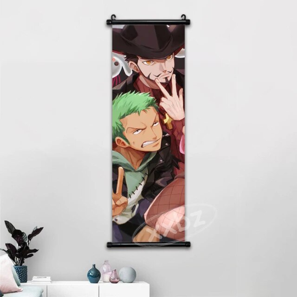 One Piece Hot Blooded Canvas Wall Scroll: Transform Your Space into a Pirate's Paradise