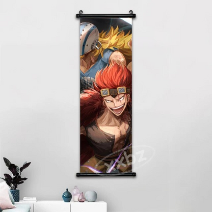 One Piece Hot Blooded Canvas Wall Scroll: Transform Your Space into a Pirate's Paradise