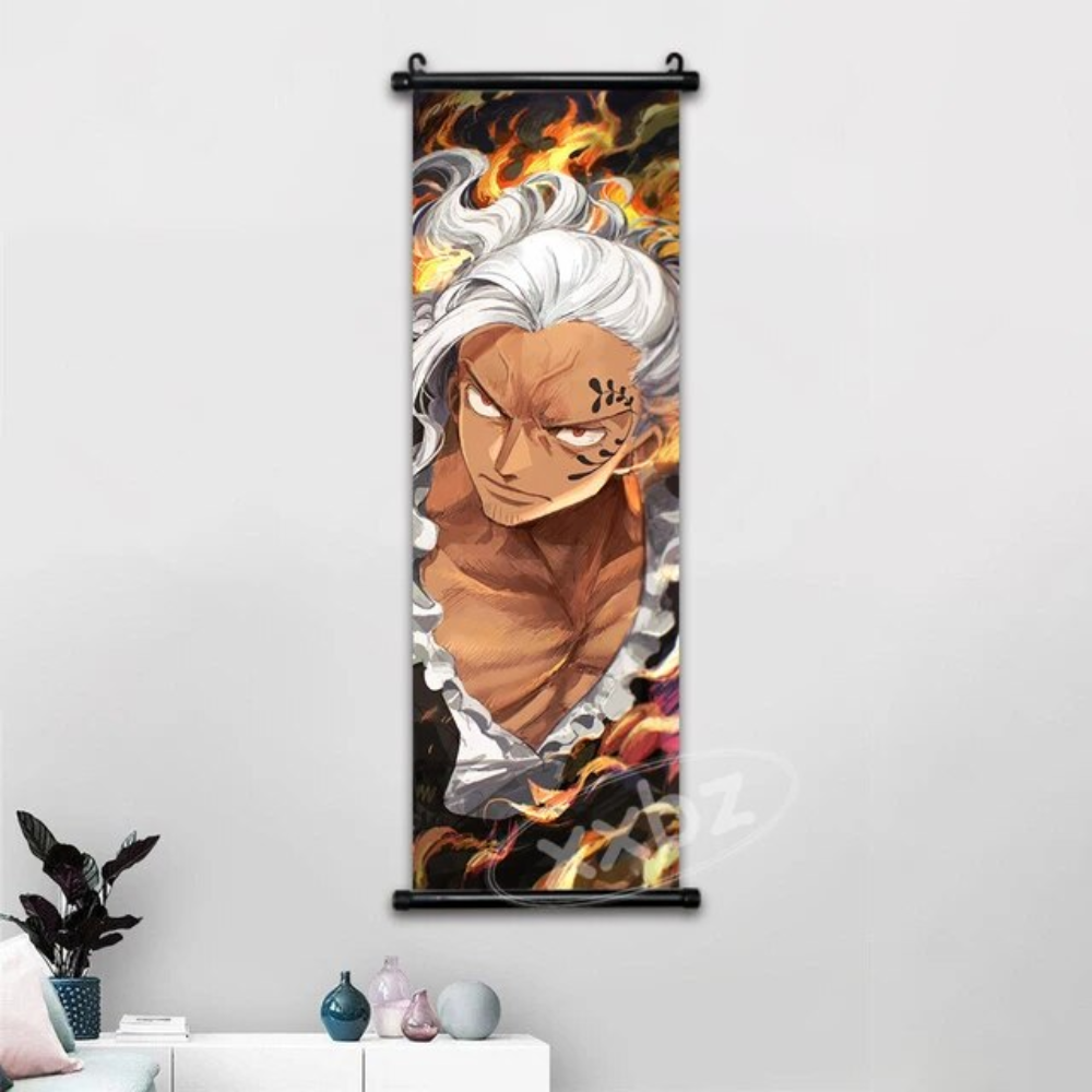 One Piece Hot Blooded Canvas Wall Scroll: Transform Your Space into a Pirate's Paradise