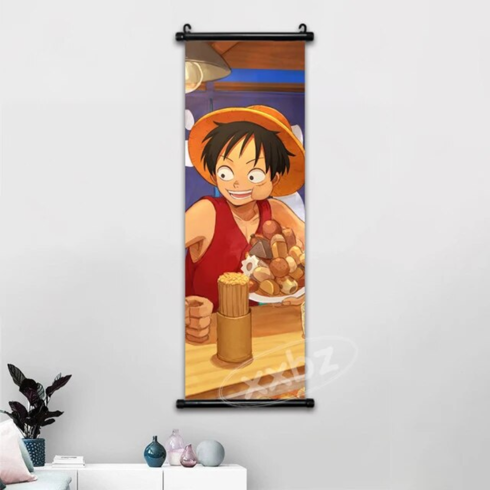 One Piece Hot Blooded Canvas Wall Scroll: Transform Your Space into a Pirate's Paradise