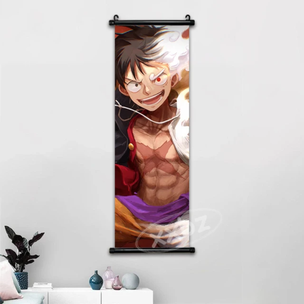 One Piece Hot Blooded Canvas Wall Scroll: Transform Your Space into a Pirate's Paradise