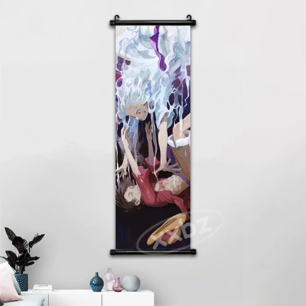 One Piece Hot Blooded Canvas Wall Scroll: Transform Your Space into a Pirate's Paradise