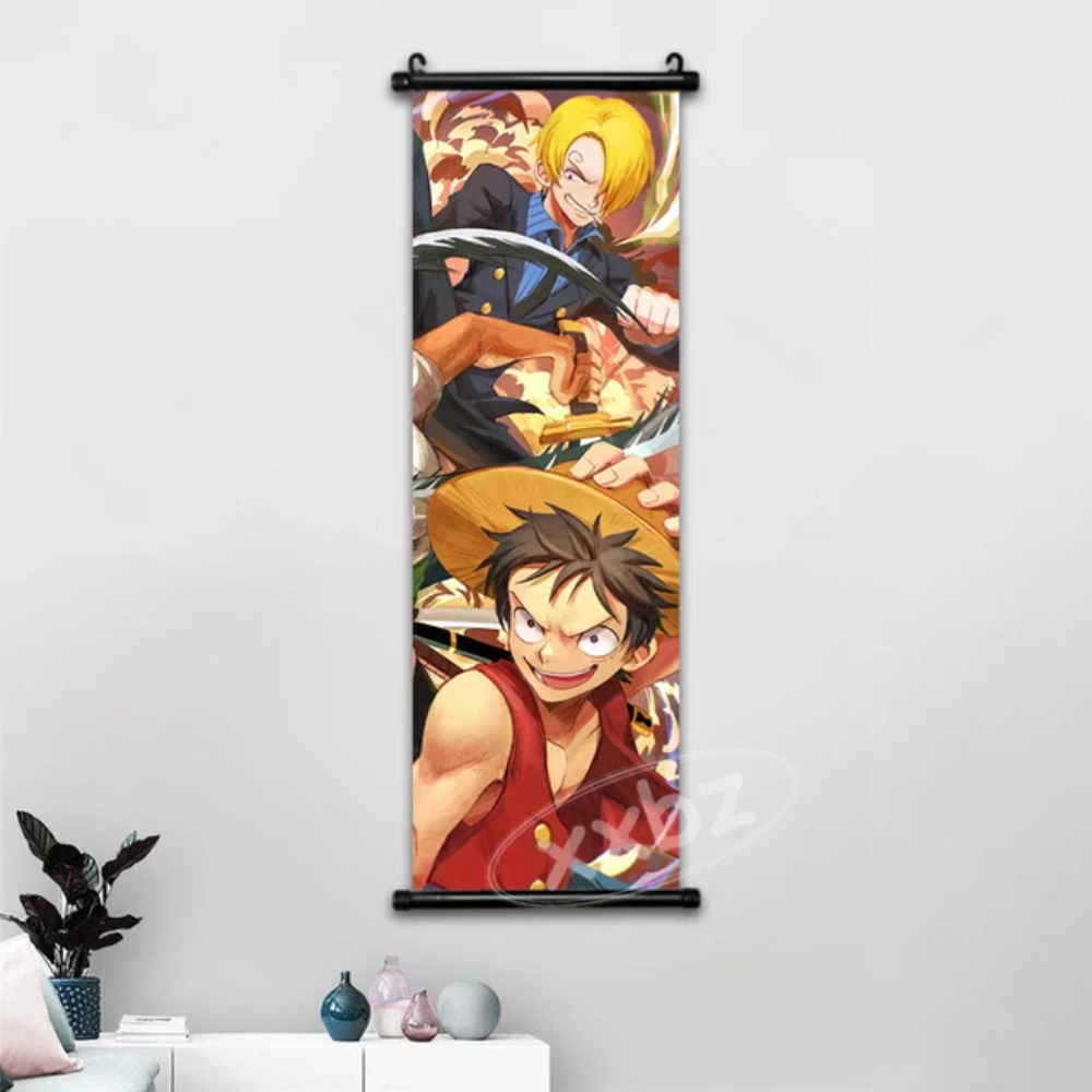 One Piece Hot Blooded Canvas Wall Scroll: Transform Your Space into a Pirate's Paradise