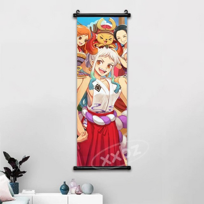 One Piece Hot Blooded Canvas Wall Scroll: Transform Your Space into a Pirate's Paradise