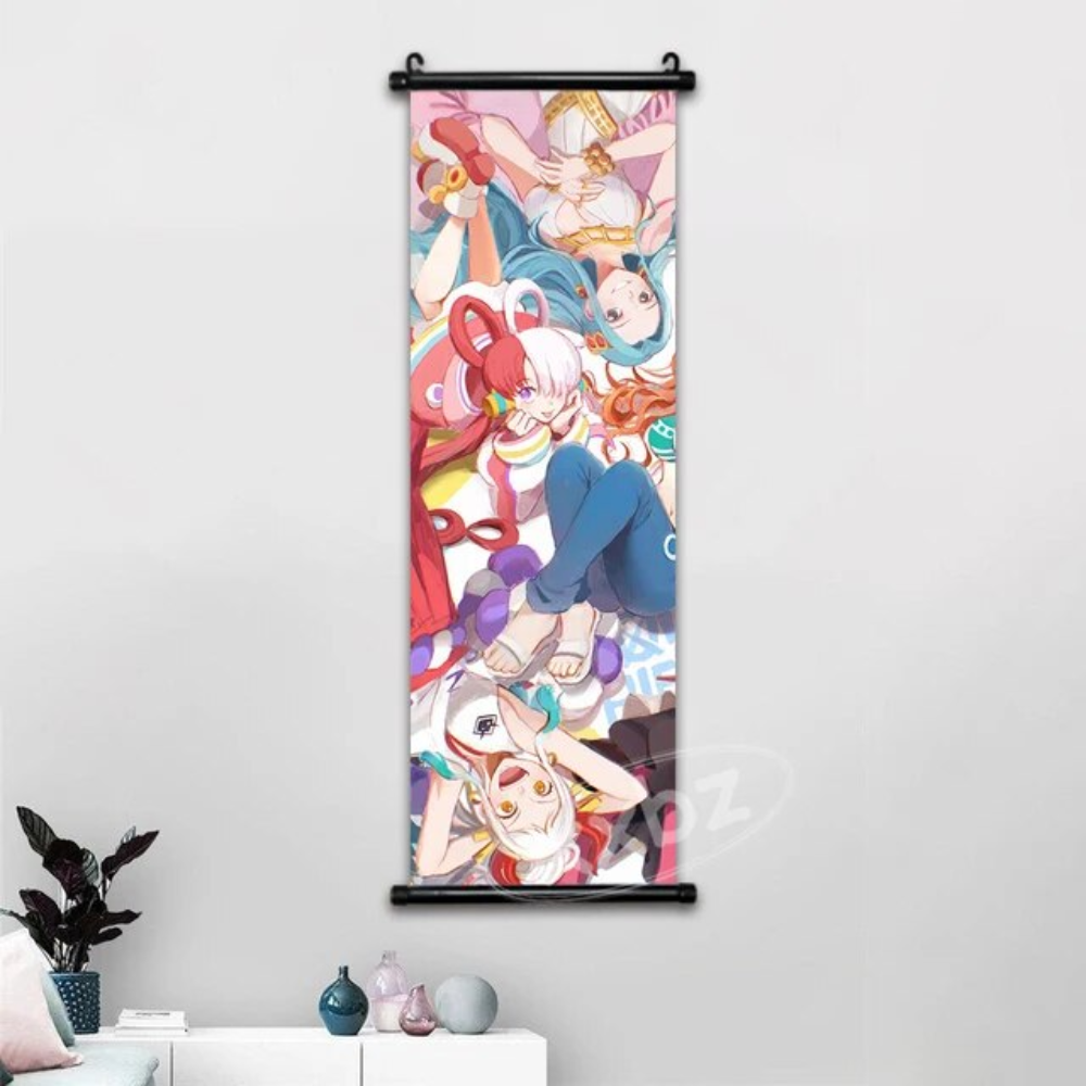 One Piece Hot Blooded Canvas Wall Scroll: Transform Your Space into a Pirate's Paradise