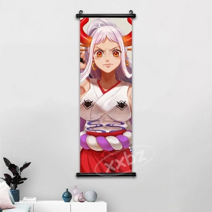 One Piece Hot Blooded Canvas Wall Scroll: Transform Your Space into a Pirate's Paradise