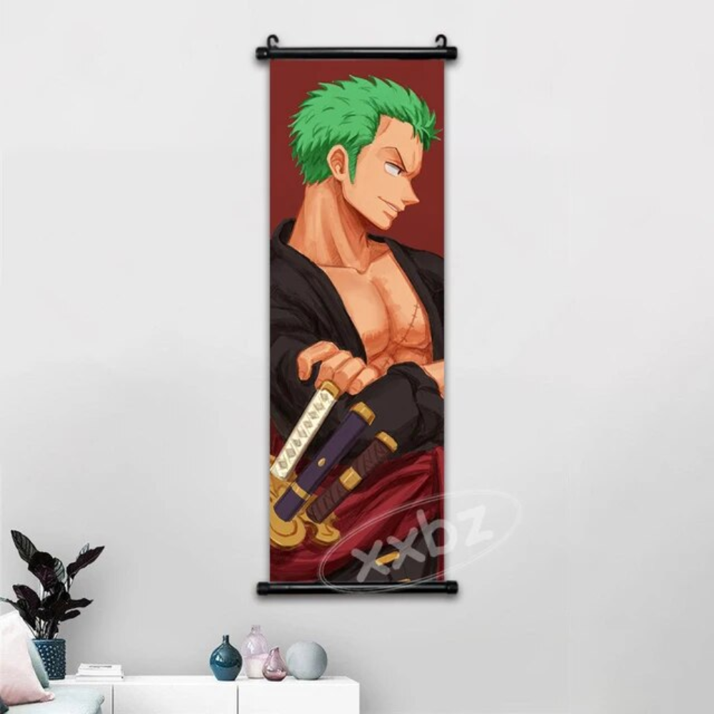 One Piece Hot Blooded Canvas Wall Scroll: Transform Your Space into a Pirate's Paradise