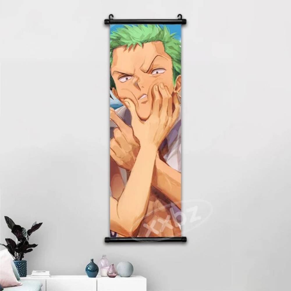 One Piece Hot Blooded Canvas Wall Scroll: Transform Your Space into a Pirate's Paradise