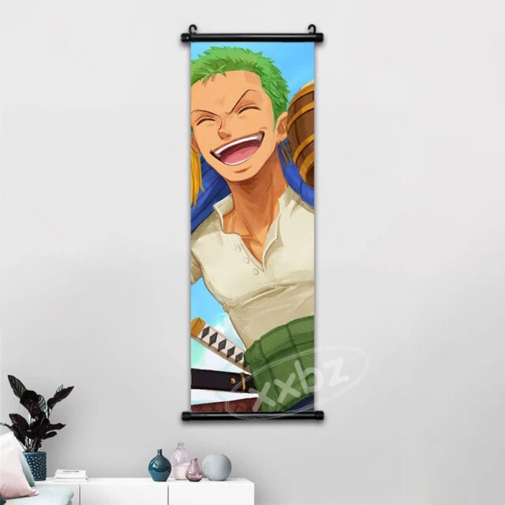 One Piece Hot Blooded Canvas Wall Scroll: Transform Your Space into a Pirate's Paradise