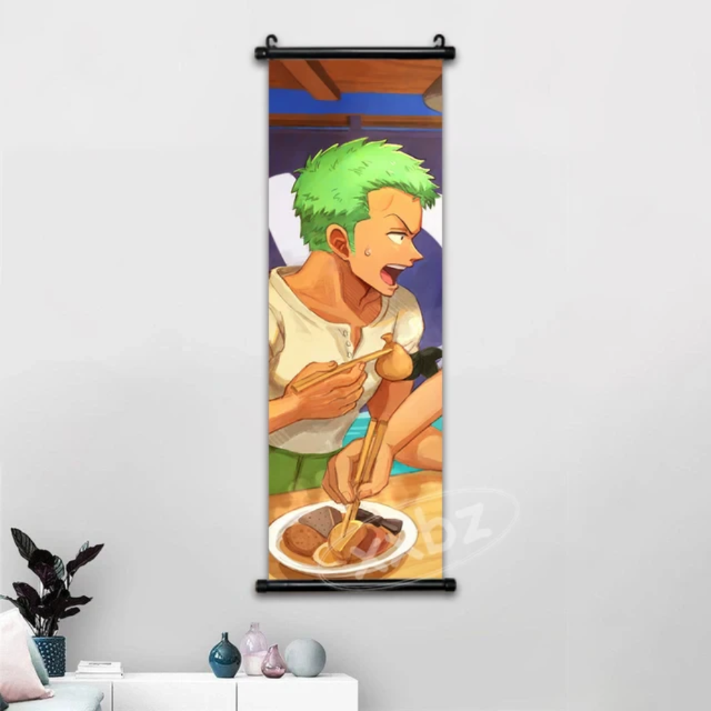 One Piece Hot Blooded Canvas Wall Scroll: Transform Your Space into a Pirate's Paradise