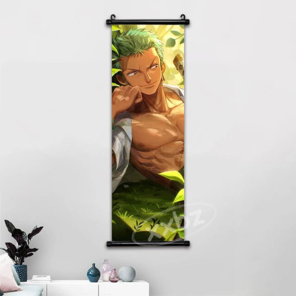 One Piece Hot Blooded Canvas Wall Scroll: Transform Your Space into a Pirate's Paradise