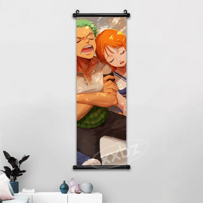 One Piece Hot Blooded Canvas Wall Scroll: Transform Your Space into a Pirate's Paradise