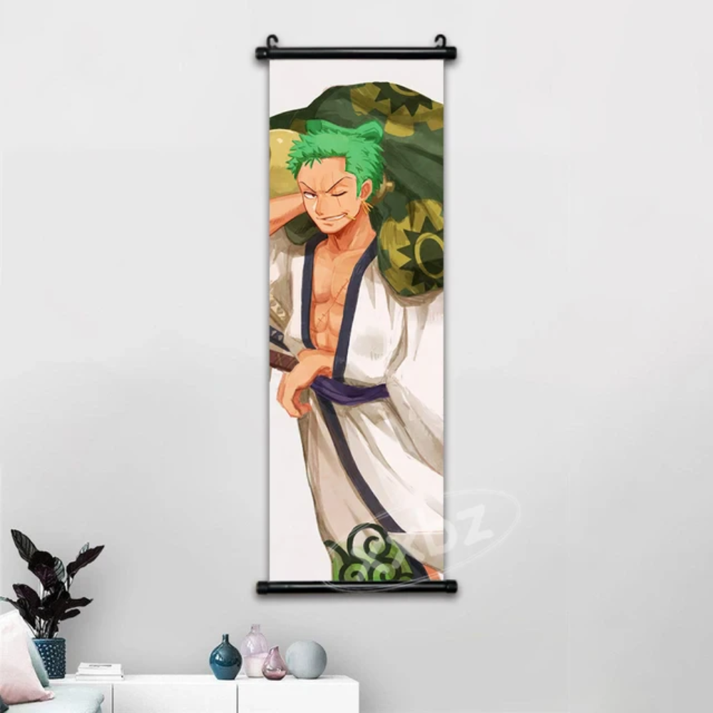 One Piece Hot Blooded Canvas Wall Scroll: Transform Your Space into a Pirate's Paradise