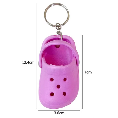 Y2K Nostalgia Mini Crocs Keychains - Pop of Color for Your Keys!