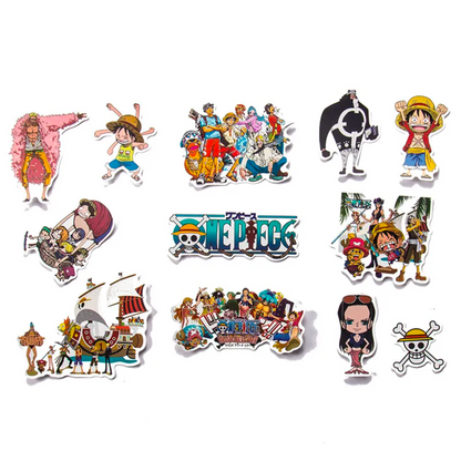 One Piece Stickers: Luffy & Crew - Anime Decal Bonanza for Gear & Gadgets