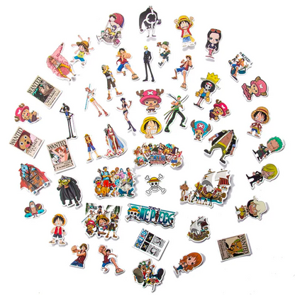 One Piece Stickers: Luffy & Crew - Anime Decal Bonanza for Gear & Gadgets