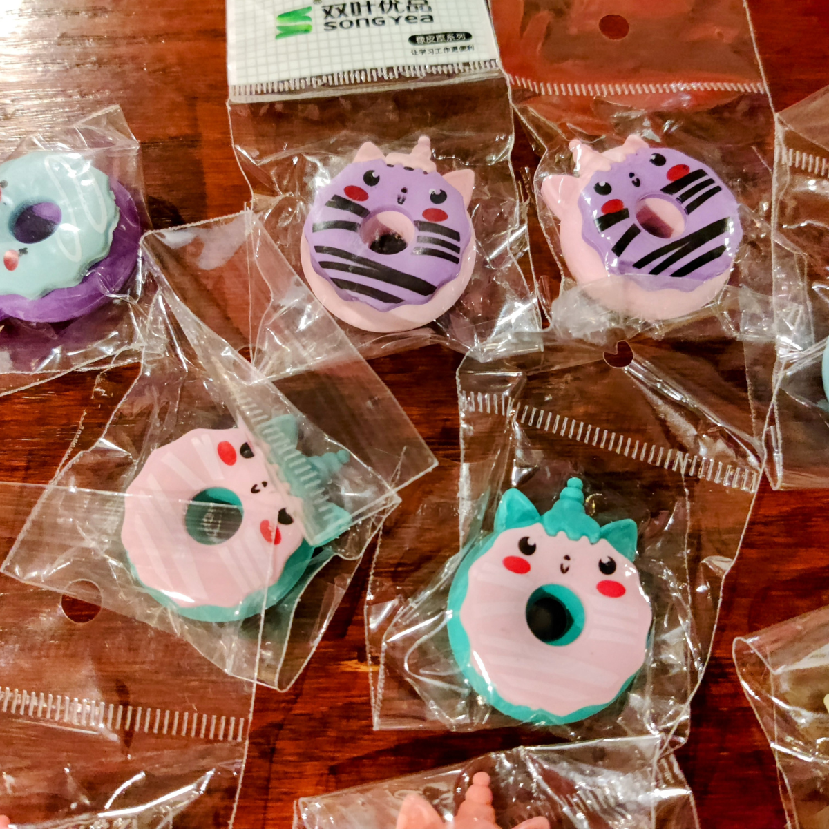 Magical Mistake Removers: Unicorn Donut Erasers!