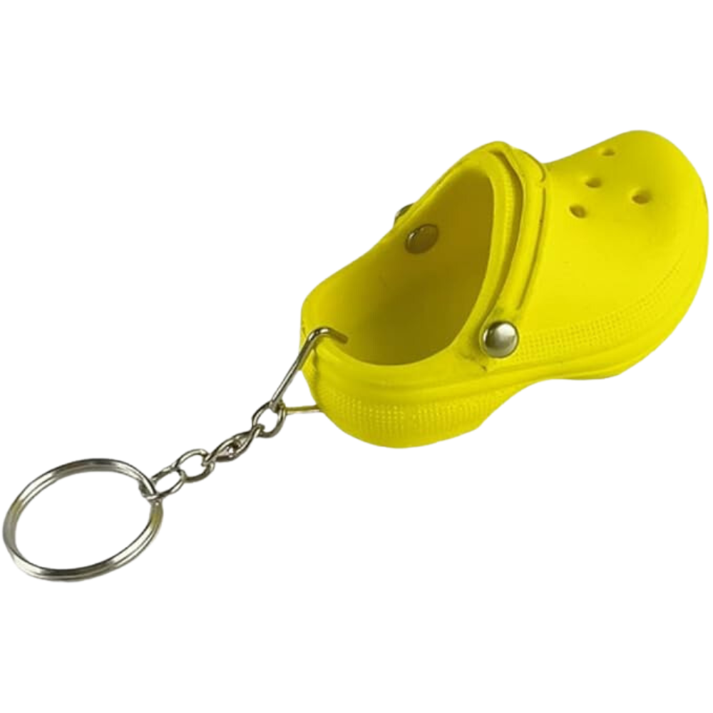 Y2K Nostalgia Mini Crocs Keychains - Pop of Color for Your Keys!