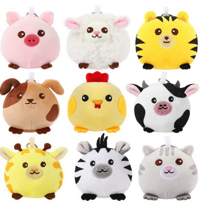 Pocket-Sized Pals: Adorable Mini Animal Plush Keychains!