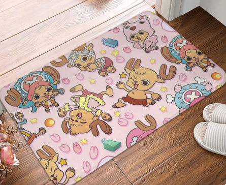 One Piece Pink chopper Anime Bathroom Kitchen Mat